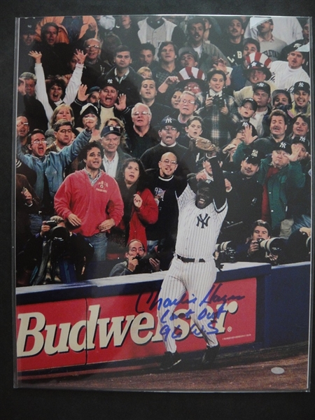 Charlie Hayes New Yankees Last Out 1996 World Series Signed