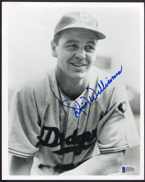 Dick Williams Signed 8 x 10 Beckett Certified