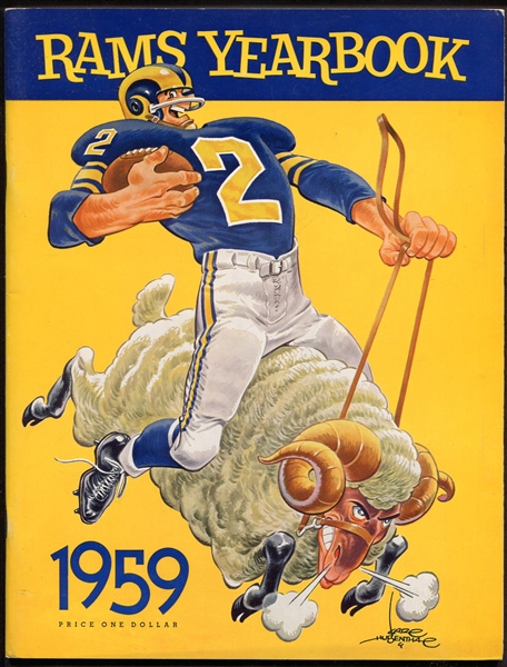 1959 Los Angeles Rams Yearbook Very Nice!