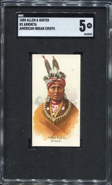 N2 1888 Allen & Ginters American Indian Chiefs Arkikita SGC 5