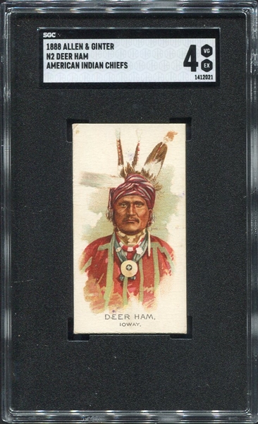 N2 1888 Allen & Ginters American Indian Chiefs Deer Ham SGC 4