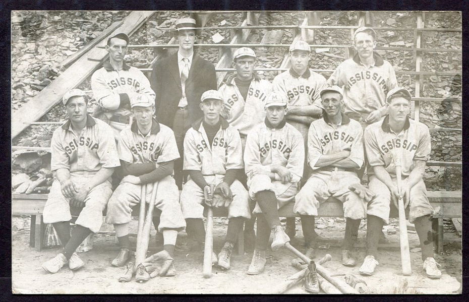 Early 1900s Mississippi Baseball Team RPPC