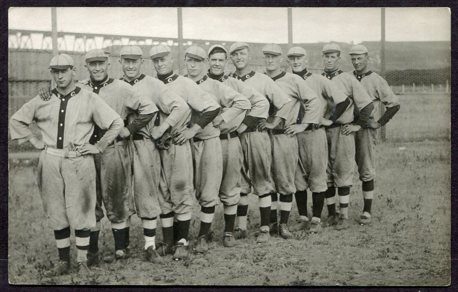 Early 1900s Valley City North Dakota Baseball Team RPPC