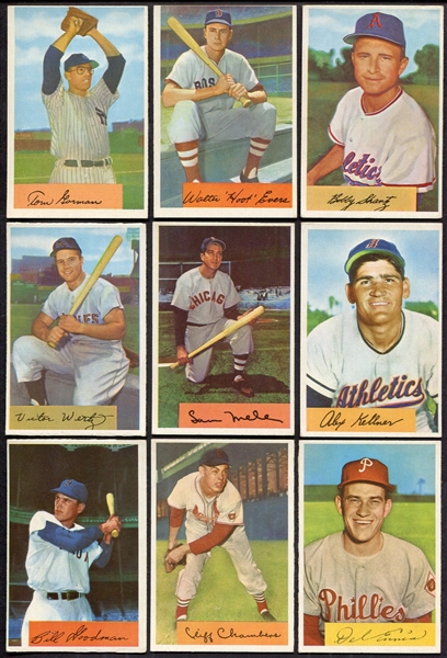 1954 Bowman Lot of 25 Different Most Exmt+/-