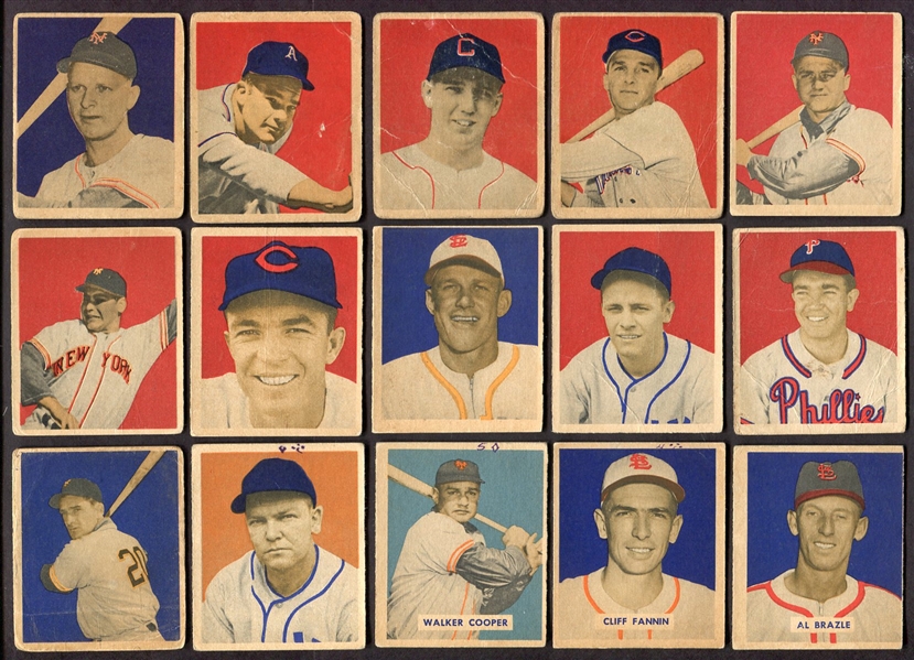 1949 & 1950 Bowman Lot of 23 Different