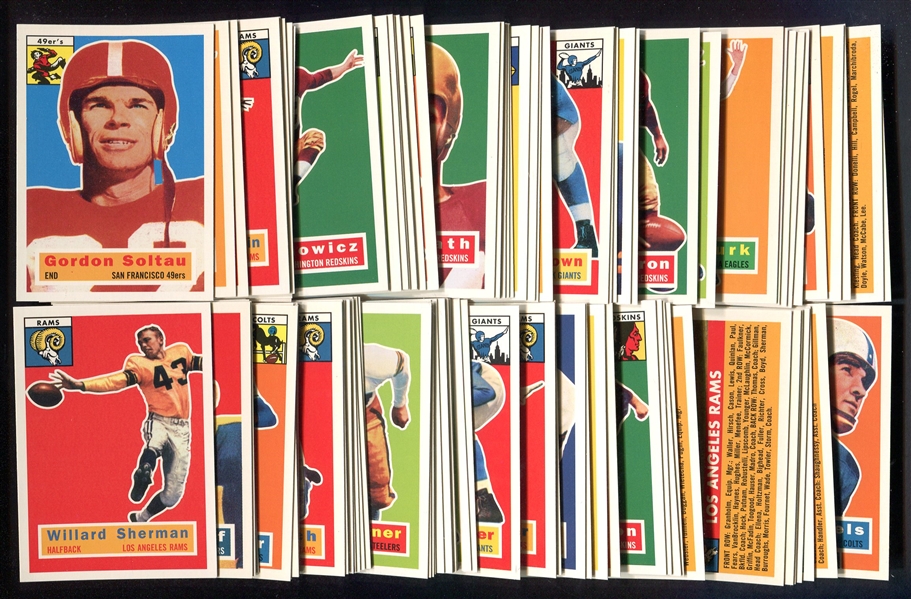 1956 & 1957 1994 Topps Archives Football Partial Set of 1956 Plus Dupes & 1957s