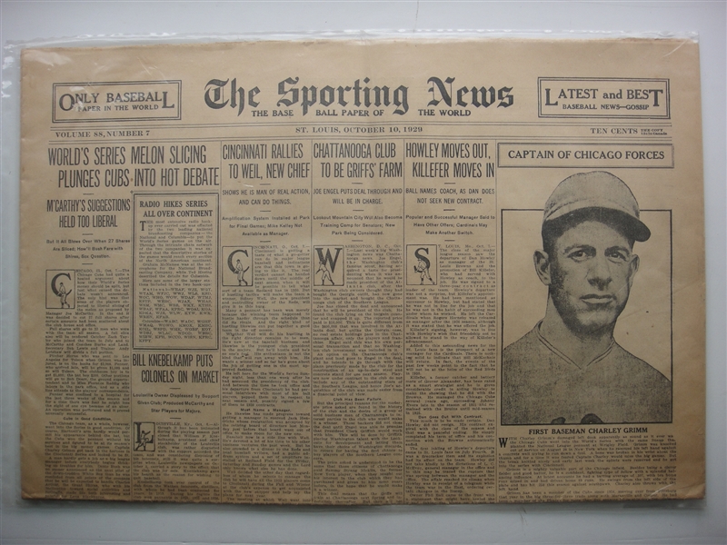 The Sporting News 1927-1939 4 Complete Issues
