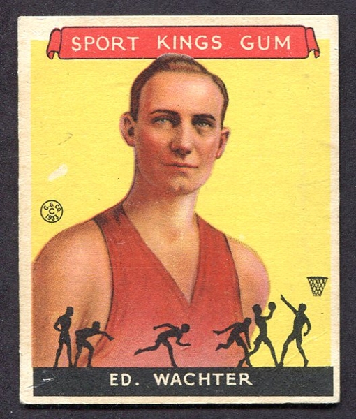 1933 Goudey Sport Kings #5 Ed Wachter - Basketball