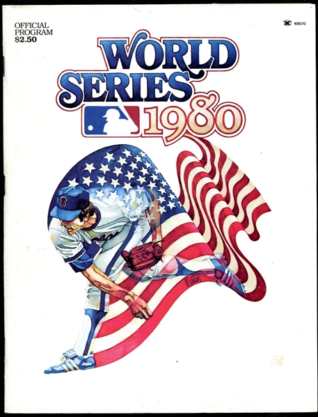 1980 World Series Program Phillies vs Royals