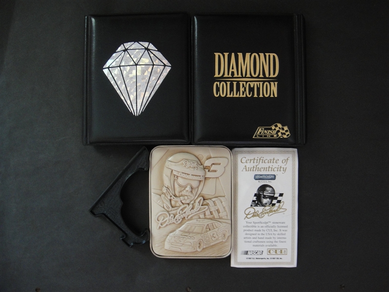 NASCAR Dale Earnhardt Stoneware and Finish Line Diamond Collection Phone Cards