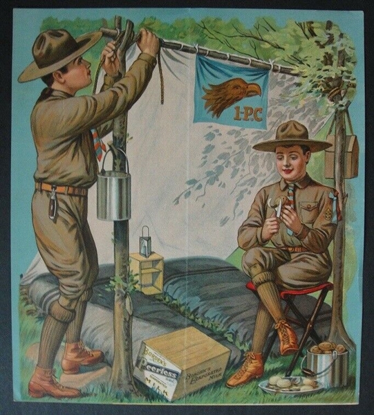 1913 Bordens Peerless Evaporated Milk Boy Scout Premium