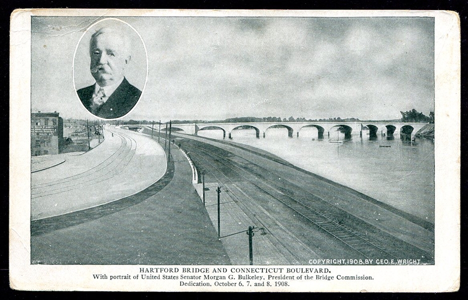 1908 Morgan Bulkeley Postcard
