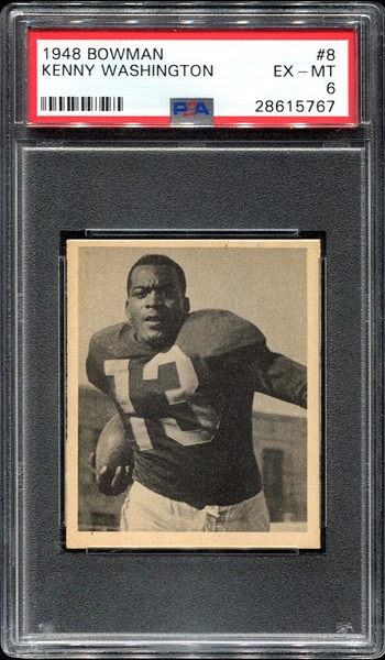 1948 Bowman #8 Kenny Washington Rookie Card PSA 6