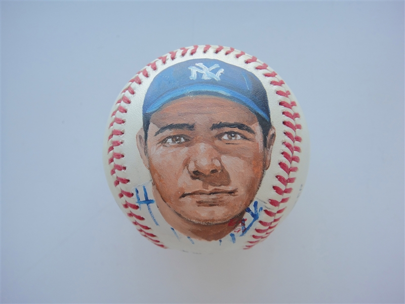 Babe Ruth Hand Painted Ball by Erwin Sadler