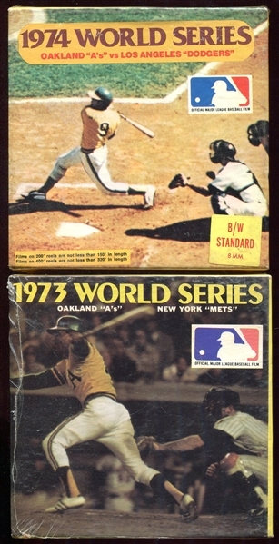 1973 & 1974 World Series MLB 8mm Films In Sealed Boxes