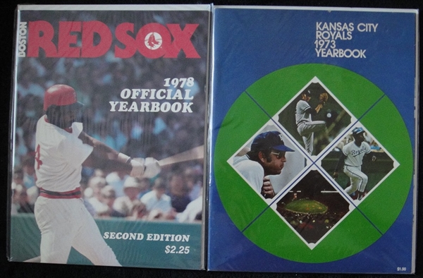 1973 Kansas City Royals & 1978 Boston Red Sox Yearbooks