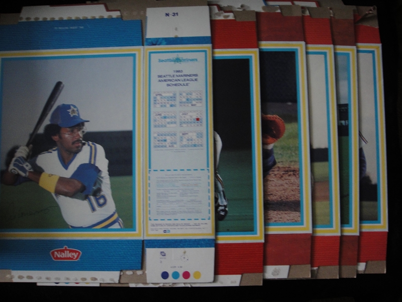 1983 Nalley Potato Chip Set of 6 Baseball + 5 Perry & 5 Largent