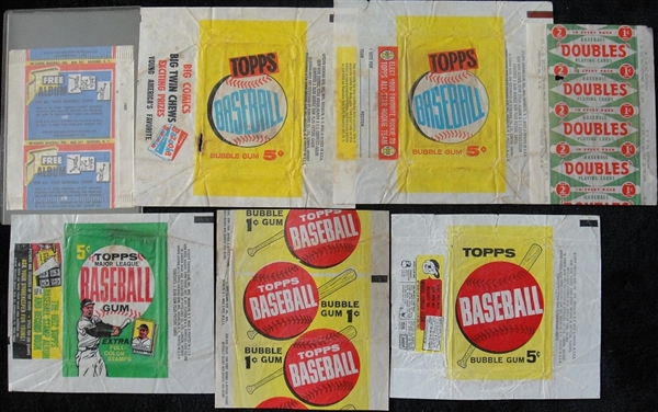 1950s-1960s Topps Baseball Wrappers