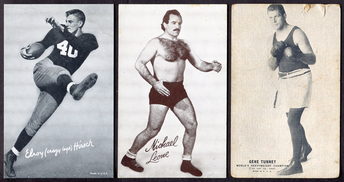 1920s - 50s Exhibits Cards Football Boxer Wrestler