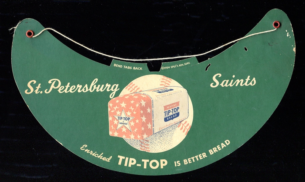 1950s Tip-Top Bread St. Petersburg Saints Visor