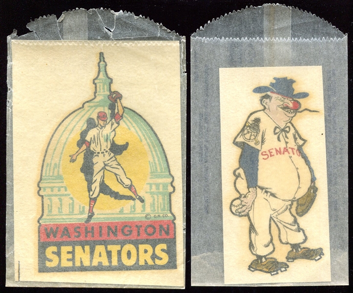 1950s-60s Washington Senators Decals