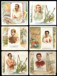 N43 Large Size Allen & Ginter Champion Athletes 6 Different