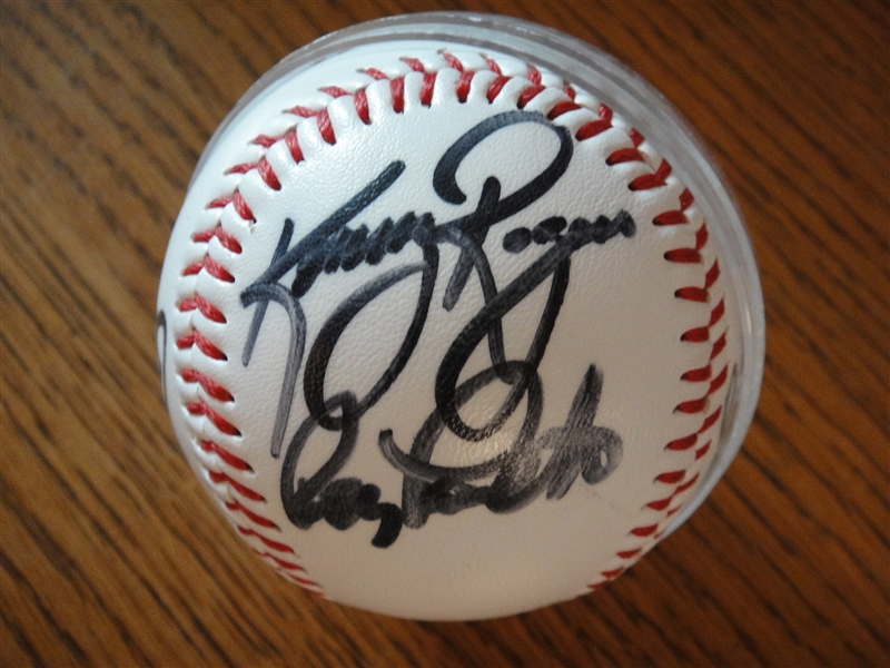 Kenny Rogers (Baseball) Autographed Baseball