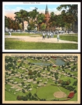 Pair of Baseball Themed Postcards