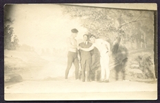 Bare Knuckle Fighters Real Photo Post Card Circa 1910s