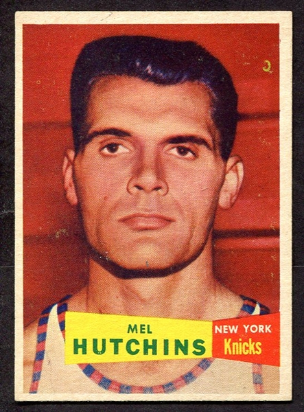 1957 Topps #46 Mel Hutchins New York Knicks
