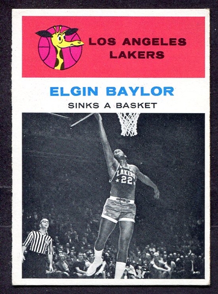 1961 Fleer #46 Elgin Baylor IA Los Angeles Lakers