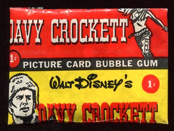 1956 Davy Crockett Wrapper Card & Gum
