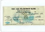 Baseball HOFer George "Highpockets" Kelly signed check