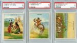 T73 Indian Life in the 60s lot of 22 different cards all PSA graded