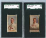 1910 W-Unc Strip Card Lot of Two Tris Speaker SGC A & Harry Lord SGC 30