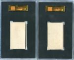 1910 W-Unc Strip Card Lot of Two Tris Speaker SGC A & Harry Lord SGC 30