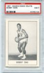 1961 Hawks Essex Meats Bobby Sims PSA 7
