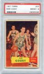 1957 Topps Basketball #17 Bob Cousy Rookie Card PSA 8 