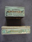 Lot of Four 19th Century Tobacco Tins, Mayo Cut Plug, Richmond Straight Cut and Richmond Mixture