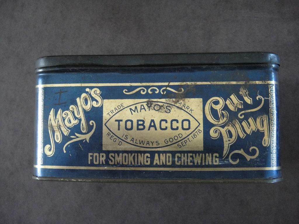 Lot Detail - Lot of Four 19th Century Tobacco Tins, Mayo Cut Plug ...