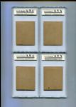 1948 Bowman Baseball Lot of Four Blank Back Cards