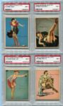 R59 1944 American Beauties Lot of Seven  All PSA 6 & 7s