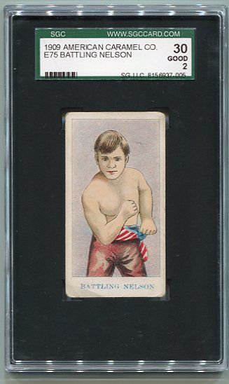 E75 American Caramel Prize Fighter Battling Nelson SGC 30