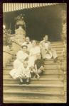 Billy Sunday postcard- fantastic real photo of him and family