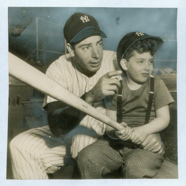 Joe Dimaggio and Son- 1947 - Sporting News Collection