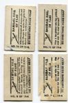 1948 Topps Magic Photo HOFer lot of 4- Hornsby, Speaker, Tinker and Evers & Young