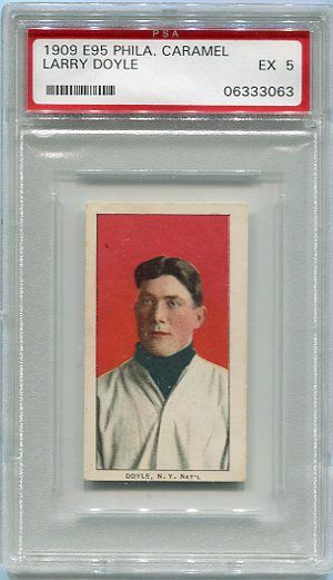 E95 Larry Doyle PSA 5 oversize card