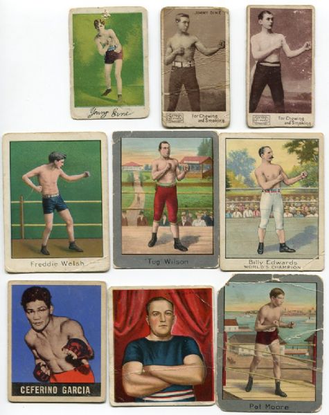 57 card Boxing Lot 1890-1951 from Eight different issues