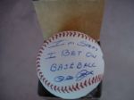 Pete Rose Autographed Baseball "I am sorry I bet on Baseball" 