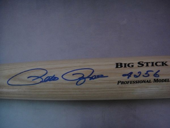 Rawlings Big Stick Pete Rose Autographed "4256" bat